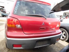 2003 MITSUBISHI OUTLANDER LS BURGUNDY 2.4L AT 4WD 183854